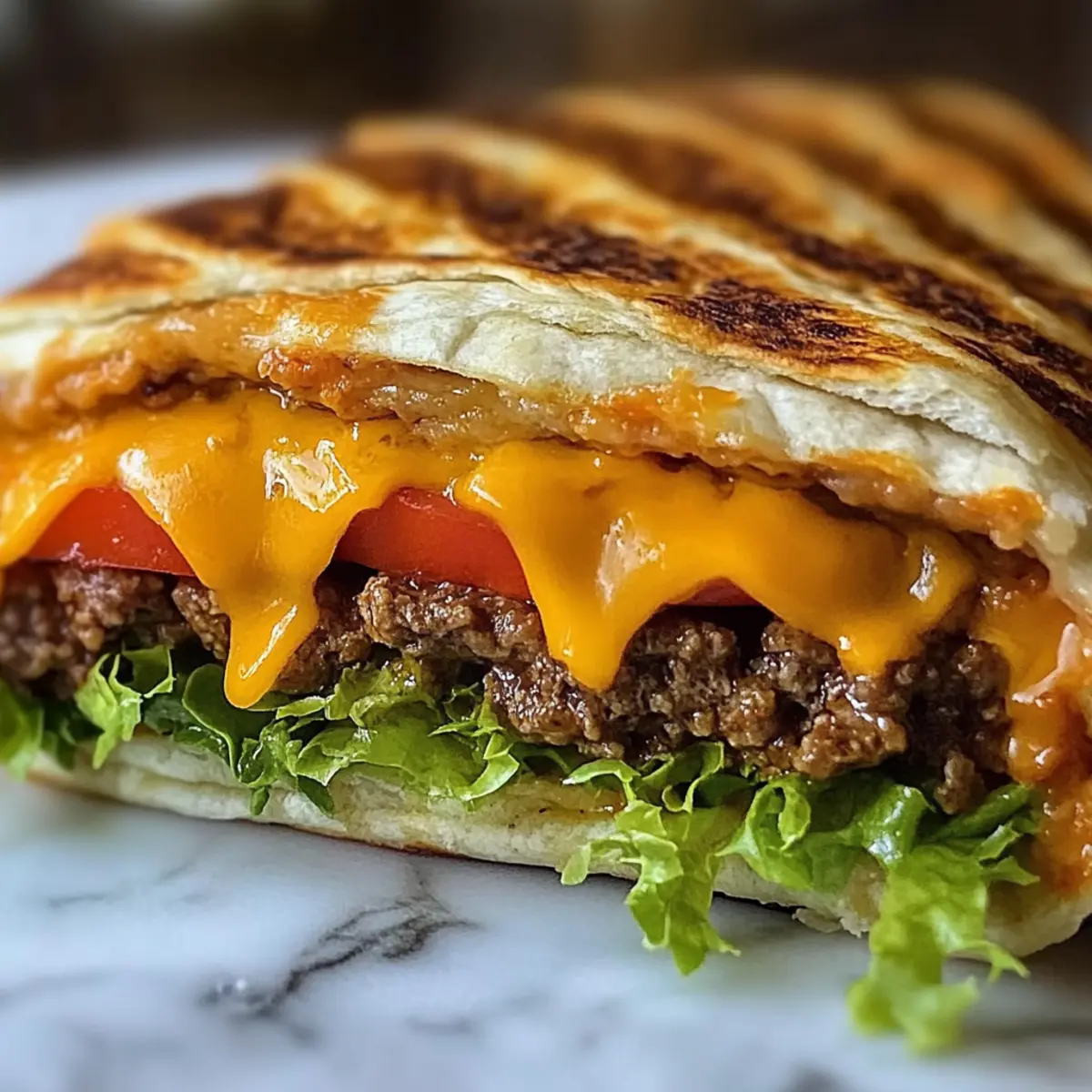 Cheeseburger-Wraps aus der Heißluftfritteuse